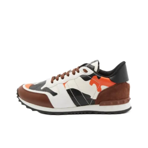 Valentino Rockrunner Low Топ Повседневная обувь Мужская Белый Коричневый