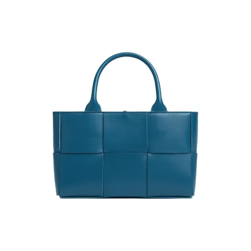 Bottega Veneta Arco Овечья шкура Тоут Сумка Сумка для покупок Сумка через плечо Сумка Мини Женские Deep Тихоокеанский