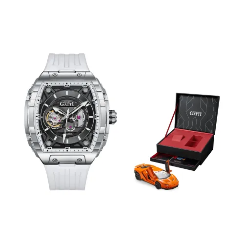 Бугатти Автоматический Механический Часы Мужские Phantom Time 39мм*36мм*14мм Черные