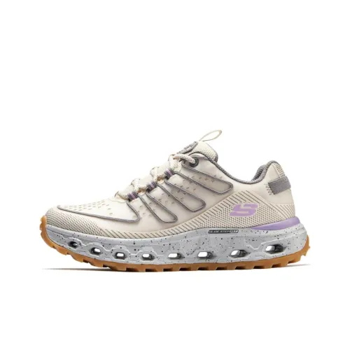 Skechers Glide Step Cloud Sea Low Top Альпинистская обувь Женская Бежевый Фиолетовый