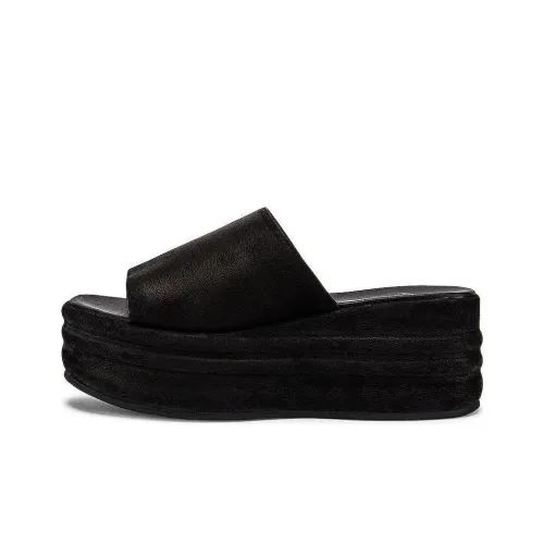 FREE PEOPLE Слипоны 6 см Женские Черные