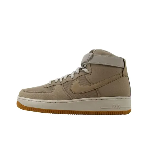 Nike Air Force 1 Амортизация Износостойкие Высокие Кроссовки для скейтбординга Женские Коричневый