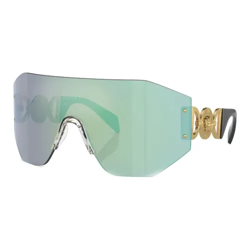 VERSACE Ацетат Нерегулярной Формы Солнцезащитные Очки Мужские Золотые