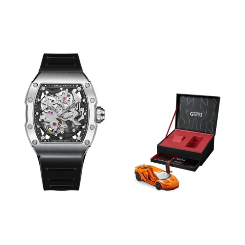 Бугатти Автоматический Механический Часы Мужские Phantom Time 33мм*31мм*14мм Скелет