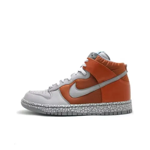 Nike Dunk High Амортизация Износостойкий MID Топ Скейтборд Кроссовки Унисекс Коричневый
