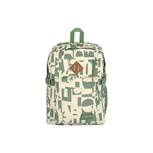 JanSport Полиэстер Ноутбук Сумка Рюкзак Стандартный Унисекс Cut Out Зеленый
