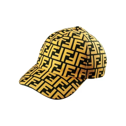 FENDI Полиэстер Хлопок Кепки Унисекс Желтый