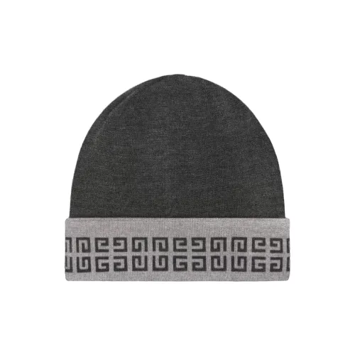 GIVENCHY Тутовый шелк кашемир вязаные шапки унисекс серый