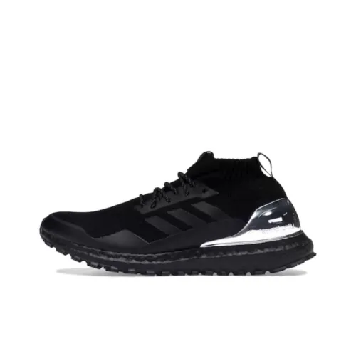 Adidas ULT Амортизация Износостойкий MID Топ Беговые кроссовки Унисекс Черный