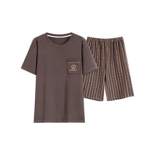 The Story Of The Flower Season Домашняя одежда Набор Мужской Кофе