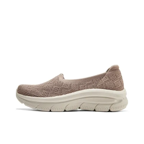 Skechers Modern D'Lu Амортизация Устойчивость к истиранию Дышащий Легкий Отскок Низкий Топ Повседневная обувь Женская Коричневый