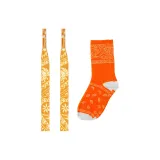 Апельсин, основа, драконий узор, фрукты, цветочный дизайн, шнурки + апельсин, пейсли, носки, 1 упаковка в комплекте