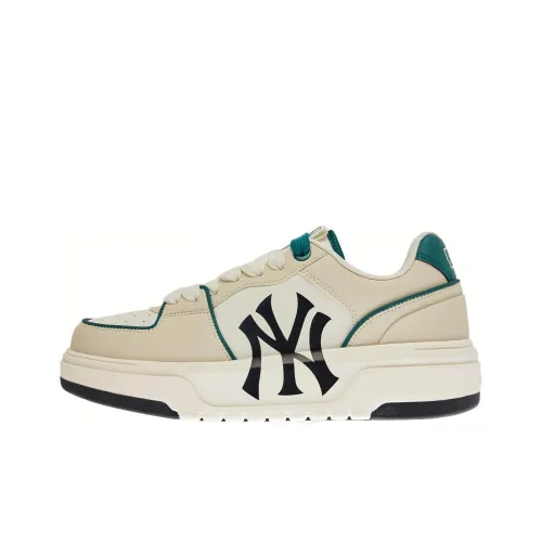 MLB Chunky Liner 24SS New York Yankees Slip-resistant Shock Absorbers Low Top Skateboard Shoes Unisex Green MLB Chunky Liner 24SS Нью-Йорк Янкис Противоскользящие амортизаторы Низкие скейтбордические кроссовки Унисекс Зеленый