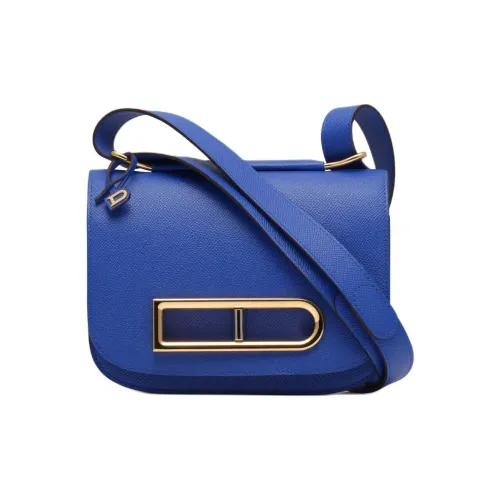 Delvau Lingot OPERA Рельефная Телячья Кожа Сумка через плечо Сумка на плечо Женская Темно-синий