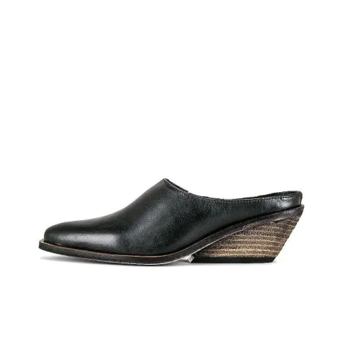 FREE PEOPLE Домашние тапочки 6,5 см Женские Черные