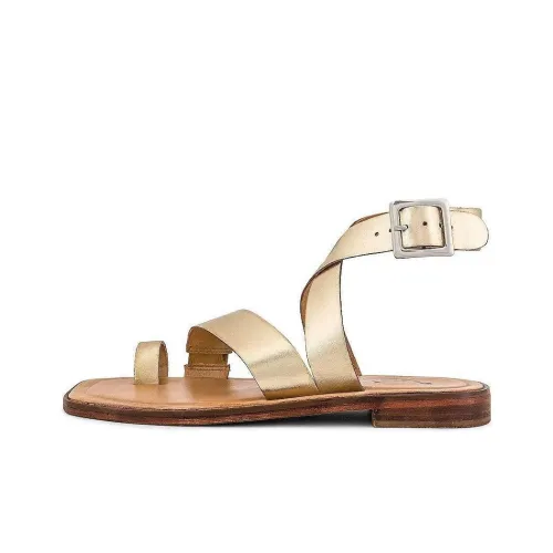 FREE PEOPLE One Ремень Сандалии Женские Золотые