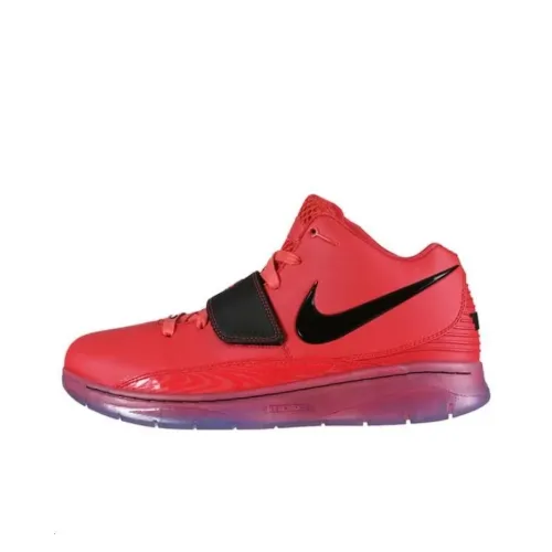 Nike KD 2 Амортизация Износостойкий MID Топ Беговые кроссовки Мужские Красные