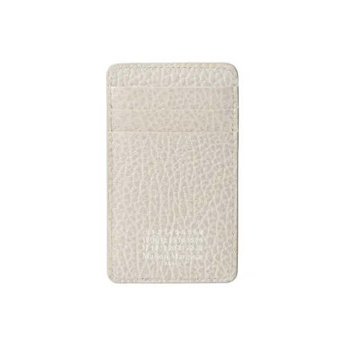 Maison Margiela Держатель для карт из телячьей кожи Мужской Экрю