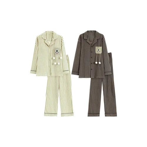 Sleep Stripes Unisex Pajama Sets Сон Полосы Унисекс Пижамные Комплекты