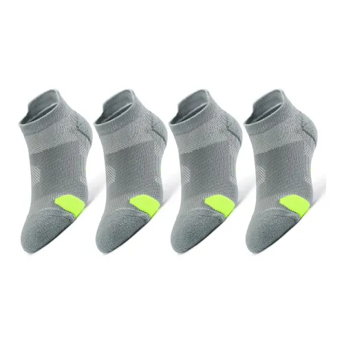 MUSCLESWING Низкие носки Мужские упаковка из 4 пар серые