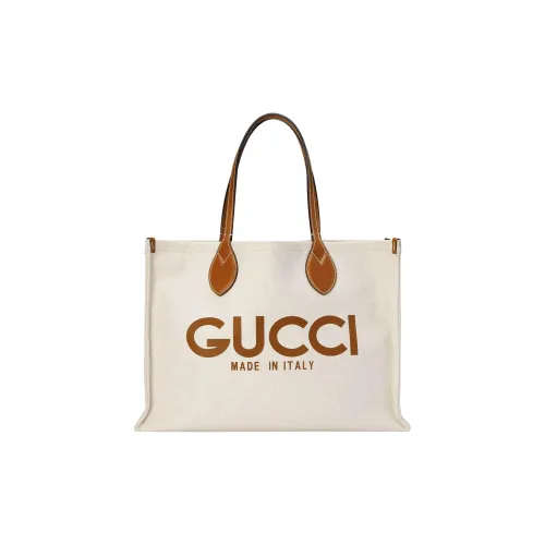 GUCCI Хлопок лен смесь холст сумка-тоут сумка для покупок сумка женская бежевый