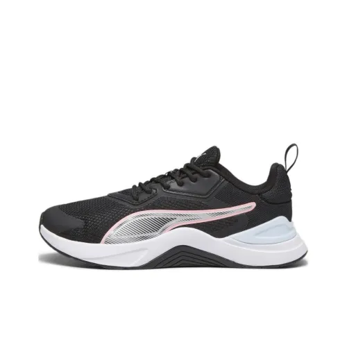 PUMA Infusion Амортизация Износостойкий Низкий Топ Тренировочные Беговые Кроссовки Женские Черные