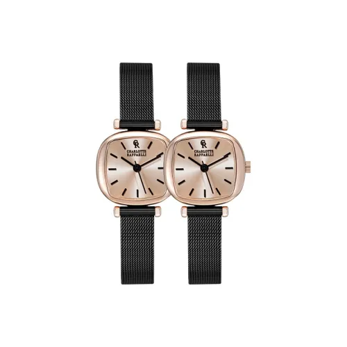 CHARLOTTE RAFFAELLI Кварцевый механизм Женские часы 25мм*23мм*7,6мм Золотой