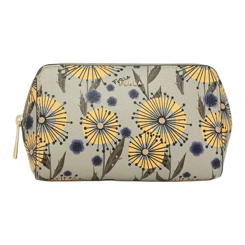 Furla Кожа Клатч Средний Женский Серый и Желтый