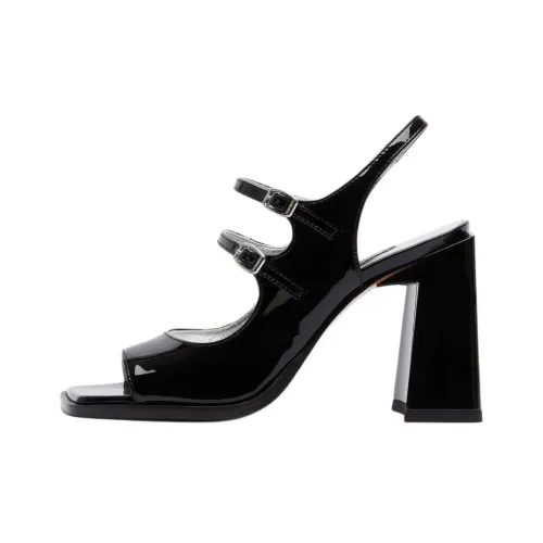 Carel One Ремешок Сандалии 9,5 см Женские Черные