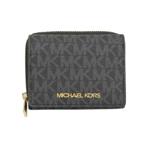 MICHAEL KORS Покрытый холст Держатель для карт и кошелек Унисекс Черный