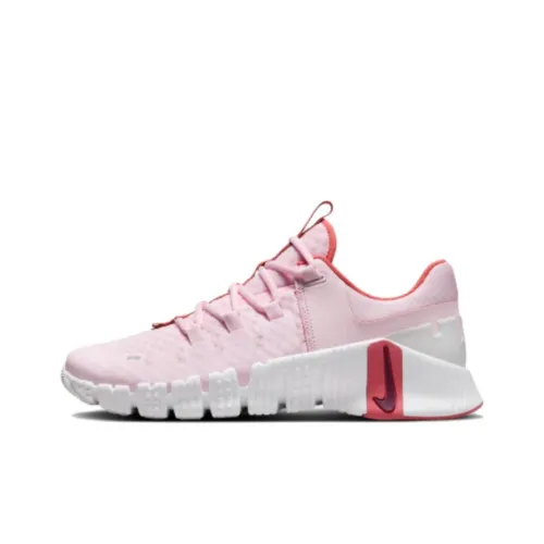 Nike Free Metcon 5 Амортизация Износостойкие Низкие Кроссовки для тренировок Женские Розовые