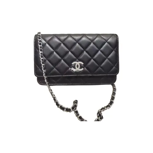CHANEL WOC Lambskin Сумка через плечо Женская Черная