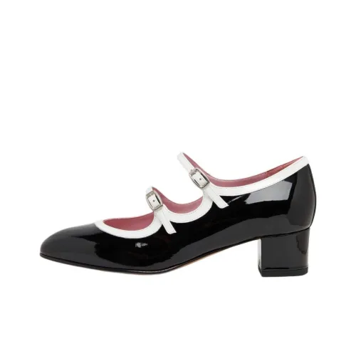 Carel Грубый каблук Туфли Мэри Джейн 4CM Женские Черный
