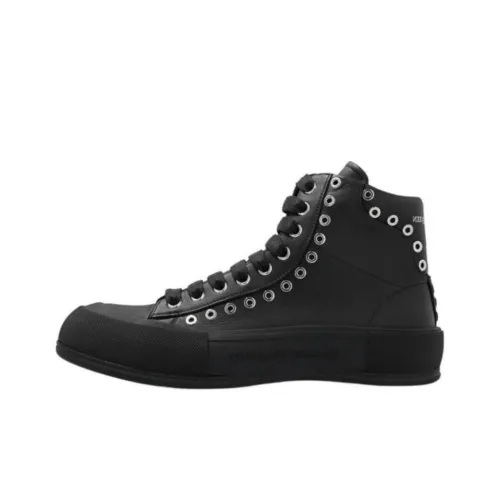 Alexander McQueen Высокие Кроссовки для скейтбординга Мужские Черные
