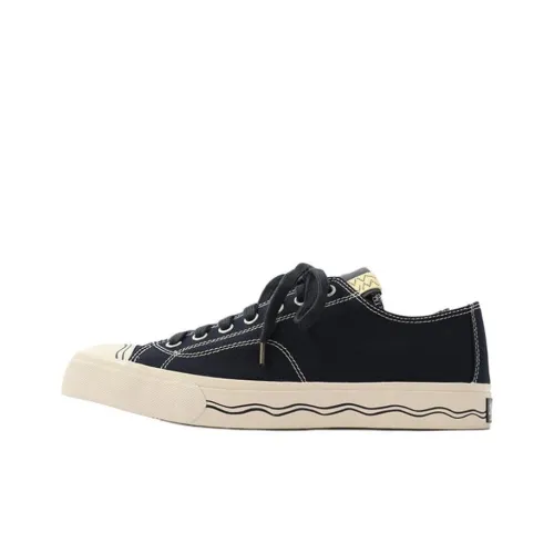 Visvim Низкие кроссовки для скейтбординга мужские цвет морской синий