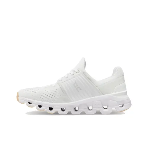 On Cloudswift Амортизация Износостойкие Низкие Кроссовки для Бега Женские Белые