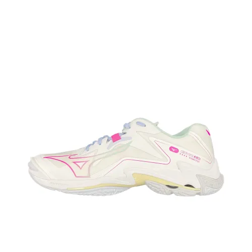 Mizuno Wave Lightning Z8 Амортизирующие кроссовки Slip-resistant Low-top для тренировок Unisex White