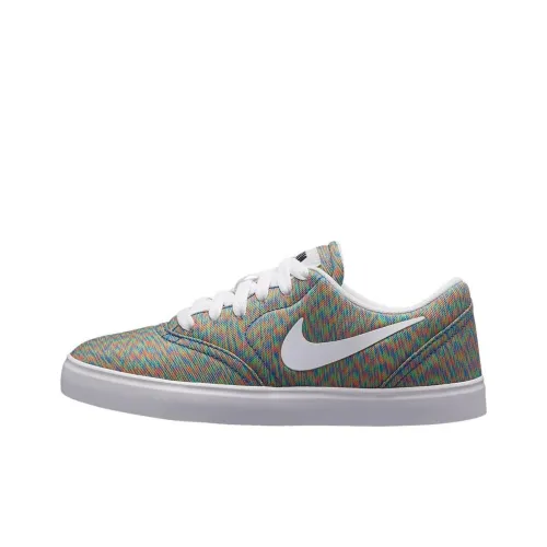 nike SB Check Slip Resistant Shock Absorbers с антискользящими свойствами и устойчивыми к истиранию низкими топовыми скейтбордистскими кроссовками для женщин серого цвета