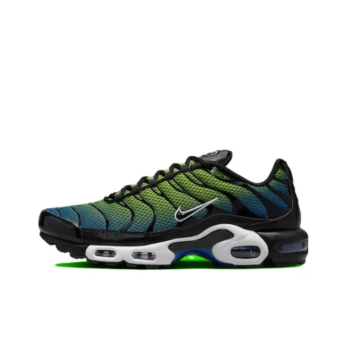 Nike Air Max Plus Устойчивый к истиранию низкий топ беговые кроссовки мужские зеленый синий черный