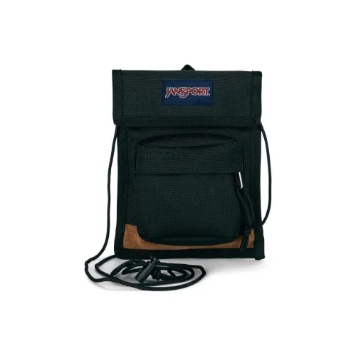 JanSport Замша Курьерская Сумка Сумка через плечо Маленькая Мужская Черная