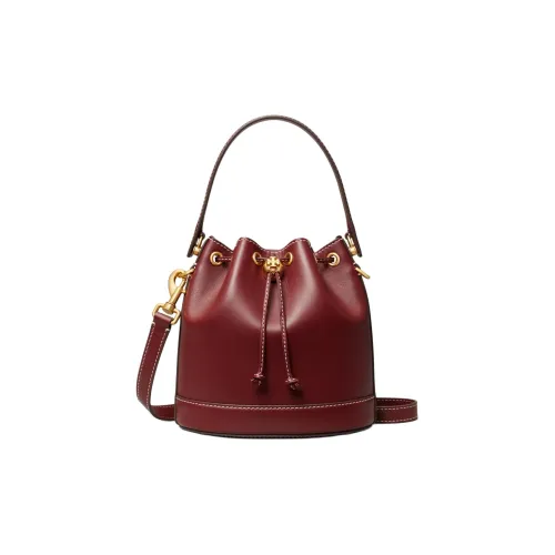 TORY BURCH Кожа Ведро-Формовая Сумка Сумка через плечо Сумка через плечо Женская Вьетнамский Апельсин