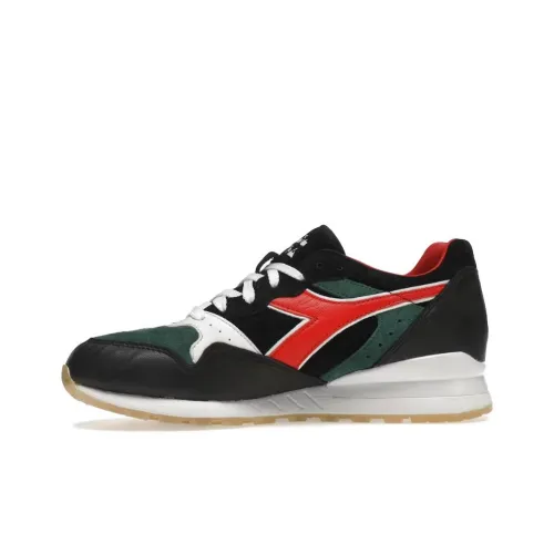 DIADORA Амортизаторы Slip-resistant Низкий Топ Повседневная обувь Унисекс Черный Зеленый Красный