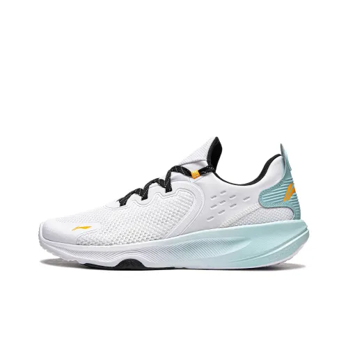 LINING Lan Guang Амортизирующие кроссовки для тренировок с низким верхом устойчивые мужские белые