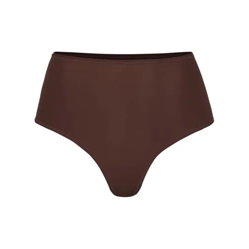 SKIMS FITS EVERYBODY ВЫСОКОЕ-ПОДВЕСНОЕ Стринг Трусы Женские 1 Пачка Какао Какао