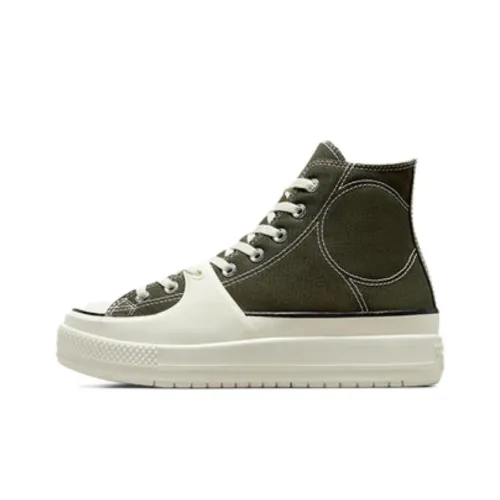 Converse Chuck Taylor All Star Abrasion Resistant Breathable Lightweight High-Top Canvas Shoes Unisex Green Конверс Чук Тейлор Ол Стар Аbrasion Resistant Дышащий Легкий Высокий Топ Кеды Унисекс Зеленый