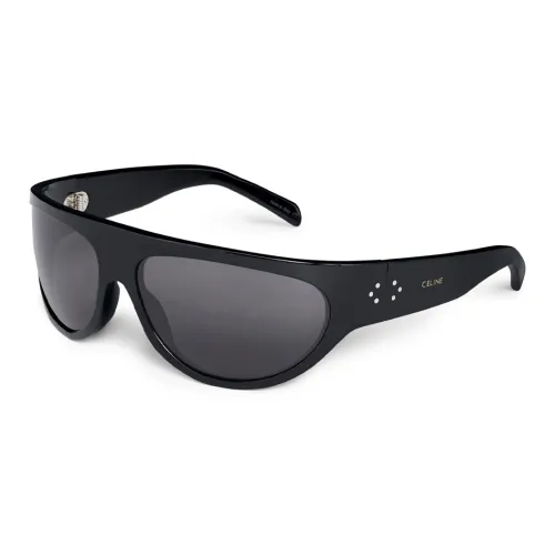 CELINE Ацетат Нерегулярная форма Солнцезащитные очки Мужской Черный
