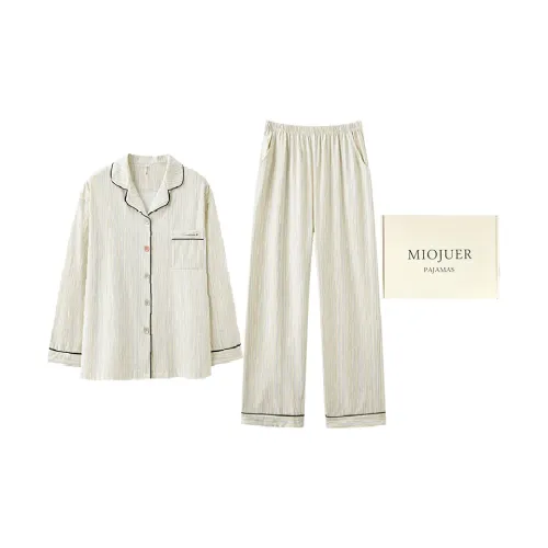 MIOJUER Бежевый Абрикос 6723 Мужской Мужской Пижамные Комплекты
