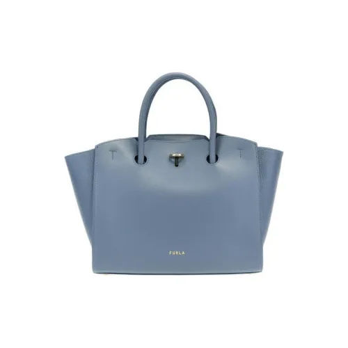 Furla Кожа Тоут Сумка Сумка для покупок Сумка через плечо Сумка среднего размера Женская Синяя