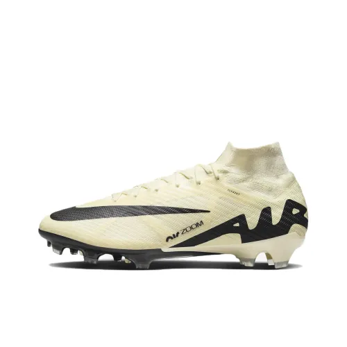 Nike Mercurial Superfly 9 FG Твердый Грунт Амортизация Износостойкие Футбольные Бутсы Унисекс Желтый Черный