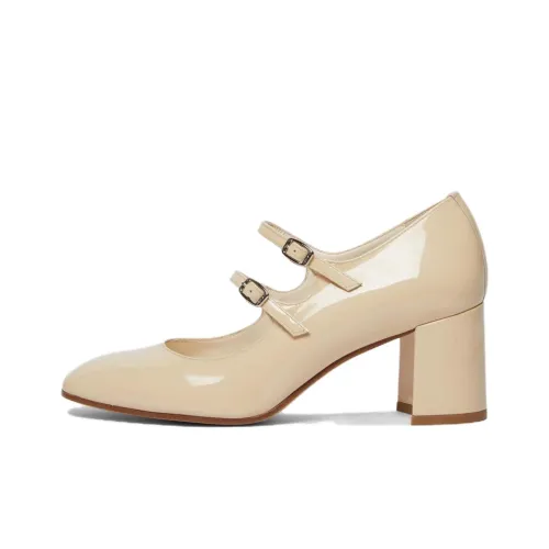 Carel Mary Jane с грубым каблуком 6 см женские бежевый